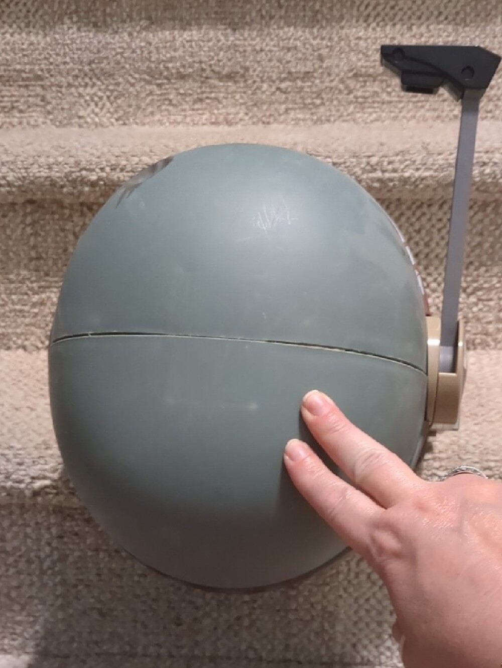 Boba Fett Style Mandalorian Helmet - Green & Brown - Picture 6 of 6
